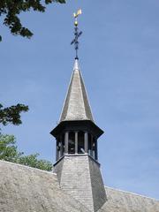 Brugge Begijnhofkerk Sint Elisabeth church with its rooftop tower