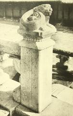 Illustrations of Gyeongbokgung Palace architecture in a traditional Korean artbook