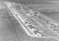 Historical aerial view of Kelly Field in Texas in 1920