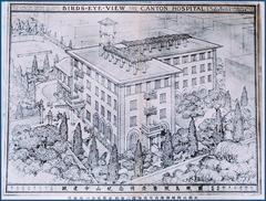 Bird's eye view of the proposed Zhongshan Memorial Boji Hospital designed by architect Yook Yee Wong