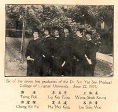 1937 first graduates of Sun Yat-sen Medical College at Lingnan University group photo