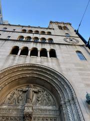St. Louis Church in downtown Cincinnati, Ohio with surrounding city buildings