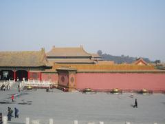 Entrance view of a traditional residence in the Forbidden City