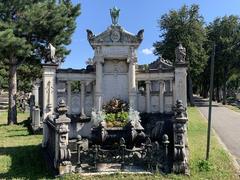 Gravestone of the Lumière brothers at Nouveau cimetière de la Guillotière
