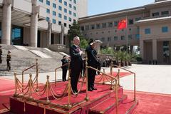 U.S. Secretary of Defense James N. Mattis meeting China's Minister of Defense Gen. Wei Fenghe at Bayi Building Beijing June 2018