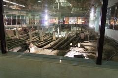 Ancient sluice site of the State of Nanyue with stone walls and greenery