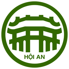 Emblem of Hoi An City featuring traditional architectural and cultural symbols