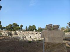 Sculpture by Igor Mitoraj at the Roman Amphitheater in Siracusa Archaeological Park