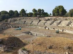 Sculpture by Igor Mitoraj at the Roman Amphitheatre in Siracusa Archaeological Park