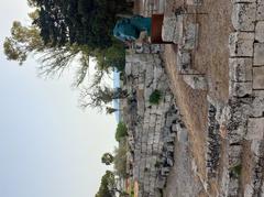 Igor Mitoraj sculpture at Roman amphitheater in Siracusa archaeological park