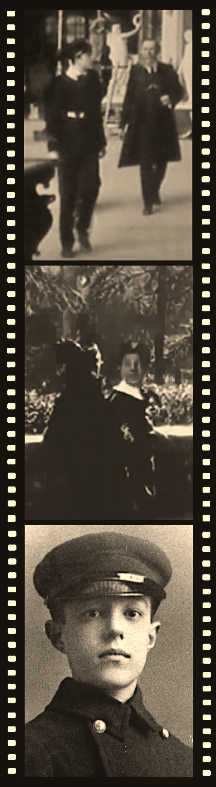 Vittorio De Sica in his first silent movie The Clemenceau Affair 1917 black and white still image