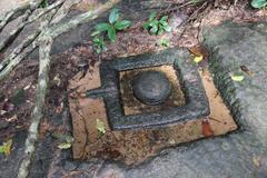 Rock carvings in the Siem Reap River from 11th-12th century Khmer empire