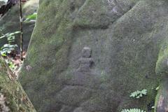 Rock carvings in Siem Reap River from 11th to 12th century