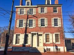 Three-story brick house of Edgar Allan Poe National Historic Site in Pennsylvania