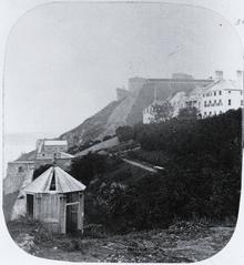 Historic Citadel and Governor's garden in Quebec City, 1860