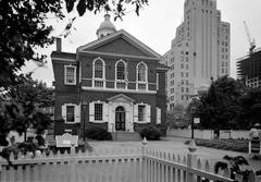 North front facade of Carpenters' Hall in Philadelphia Pennsylvania