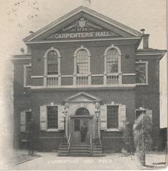 Carpenters' Hall historic building in Philadelphia from 1905 postcard