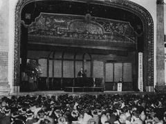 Kansai University 50th Anniversary Commemorative Lecture in 1936 at Osaka City Central Public Hall