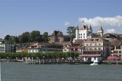 View of Nyon from Lake Geneva