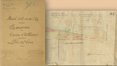 Historical map of the area designated for the construction and expansion of Đồng Xuân Market in Hanoi during French administration in 1891