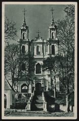 Vilnia Kalvaryja Church of the Finding of the Holy Cross 1938 black and white photo