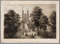 Historical view of Vilnia, Kalvaryja in 1849 by L. Bichebois
