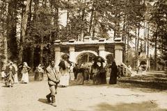 Historic gate in Vilnia Kalvaryja from 1896