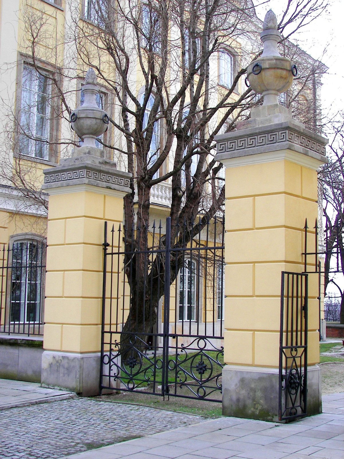 Warsaw University Main Campus behind Kazimierz Palace in Poland