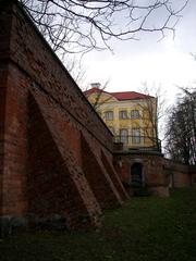 Warsaw University Main Campus historic buildings with surrounding walls in Poland