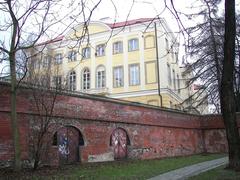 Warsaw University Main Campus with Kazimierzowski Palace and surrounding walls