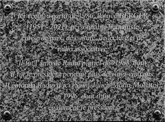 Plaque To Patrice Berger