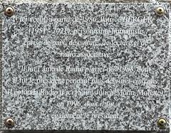 Plaque commemorative for Patrice Berger on rue du Bon Pasteur in Lyon