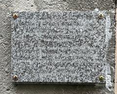 Commemorative plaque for Patrice Berger at 15-17 rue du Bon Pasteur