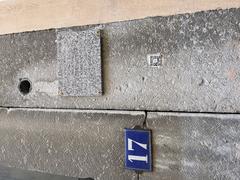 Plaque commemorating Patrice Berger in Lyon 1st arrondissement in February 2022