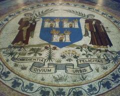 Intricate floor mosaic at City Hall Dublin