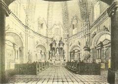 Historic Church of the Lord Jesus and Trinitarian Monastery in Antakalnis, Vilnius, 1845