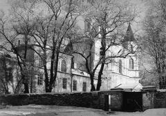 Historic view of the Church of the Lord Jesus and Trinitarian monastery in Antokal, Vilnia in 1925-39