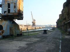 Sutherland Dock at Cockatoo Island shipyard in Sydney, Australia
