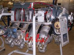 Argus As 10 aircraft engine displayed in Museo del Aire Spain