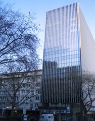 Immermann-Tower (Dommel-Hochhaus) at the corner of Immermannstraße and Charlottenstraße in Düsseldorf