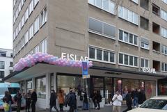 Eislab ice cream shop on Düsseldorf Immermannstraße after reopening in February 2024