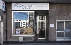 Exterior view of Bing Go Asian restaurant on Immermannstraße in Düsseldorf in February 2021