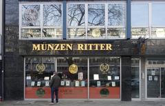 Exterior view of Münzen Ritter coin shop at Immermannstraße 19, Düsseldorf in 2021