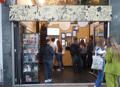 Exterior view of Sphere Bay Manga Café at Immermannstraße 29, Düsseldorf in July 2024