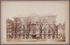 Historic view of Koninklijk Theater Carré on Amstel street in Amsterdam around 1887-1888