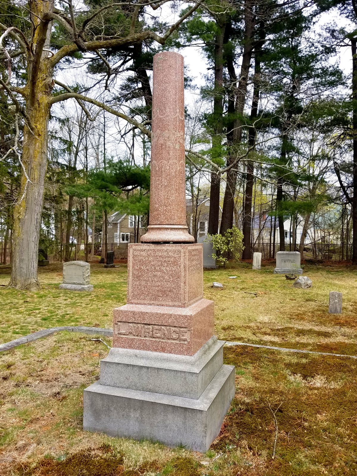 Munroe Cemetery historic gravestones in Lexington Massachusetts