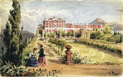 Historic view of La Villa Arson circa 1865 in Nice
