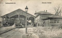 Old train station building in Székesfehérvár, Hungary