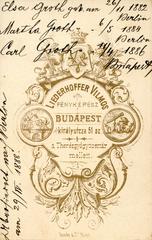 Handwritten trademark of Budapest photographer Liederhoffer