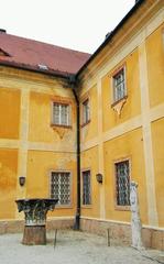Kiscelli Museum interior with historic architecture and art displays